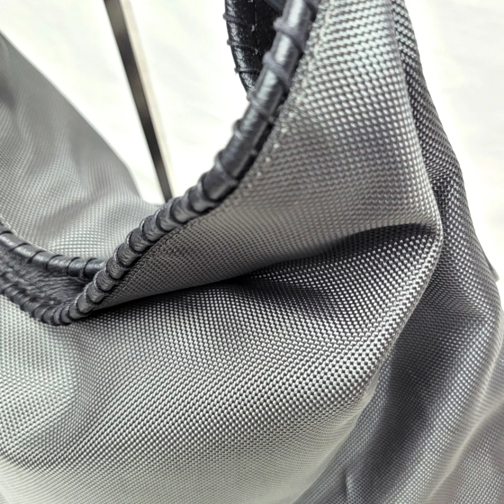 JPK Paris 75 Handbag Nylon Hobo Bucket Bag Gray P5‎